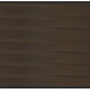 Osmo Sichtblende Multi-Fence in Walnuss, ein BPC Sichtschutzzaun mit horizontalen Profilen.