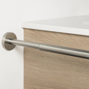 Ausziehbarer Tiger Handtuchhalter Boston aus gebürstetem Edelstahl.