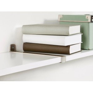 Konsole Verbinder Nickel Gebürstet 2,3 cm x 23,5 cm x 2,2 cm