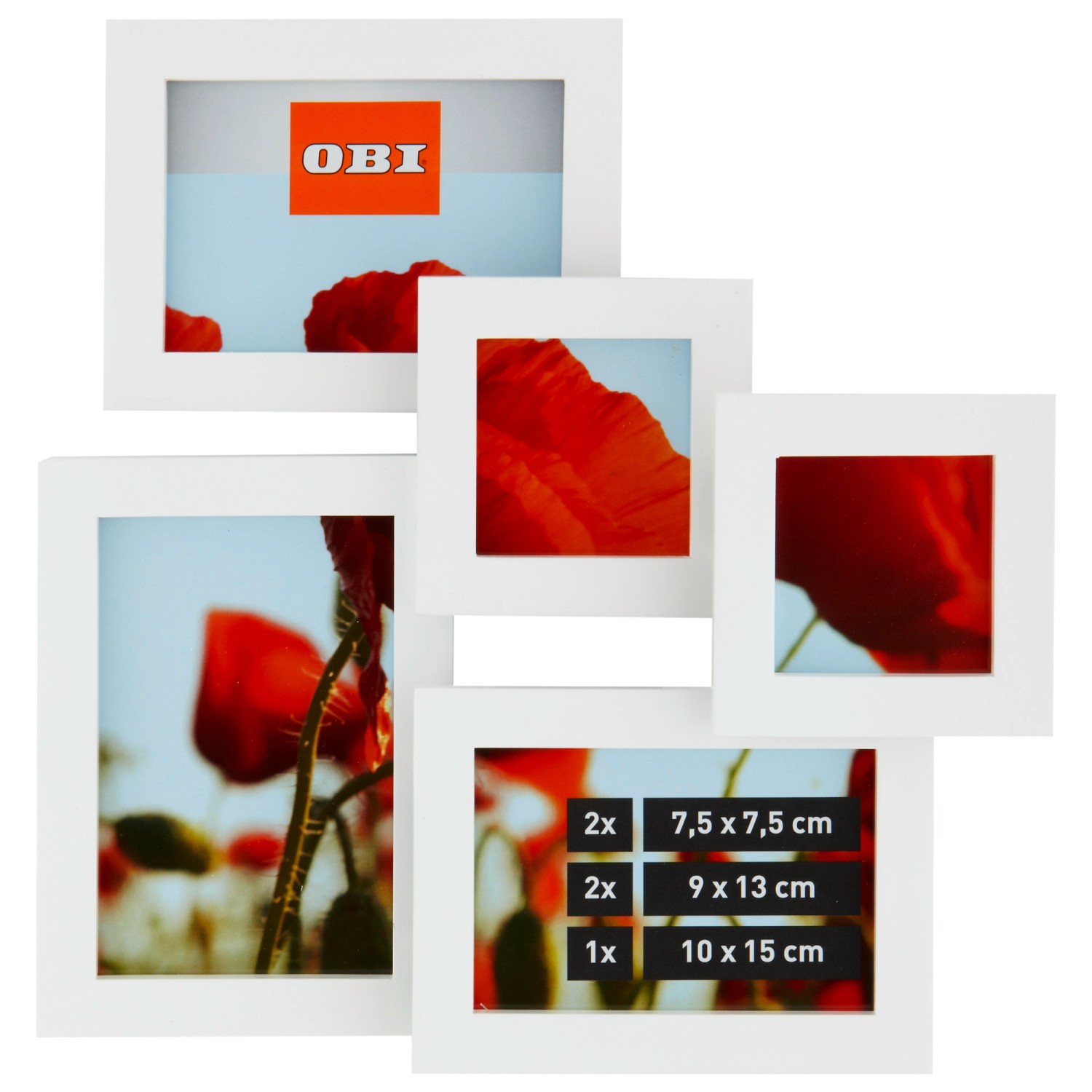 OBI MultiBilderrahmen für 5 Bilder Weiß kaufen bei OBI