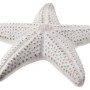Grau-weißer Deko-Seestern (Ø 21cm) aus Beton für Garten & Haus.