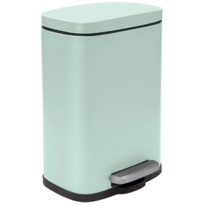 Spirella Akira Kosmetikeimer, 5 l, Eisgrün, mit Softclose und Anti-Fingerabdruck-Beschichtung.