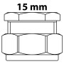 Kirchhoff Endstück 15 mm, Klemmfitting für CU-Rohr, blank, zur Rohrabschottung.