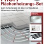 Wasserführende Fußbodenheizung Profi Starter Set für 20 m² mit Zubehör.