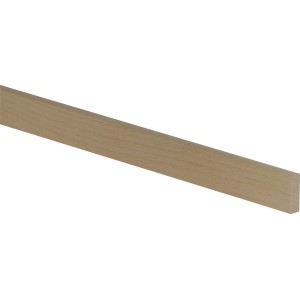 Rohe Falzleiste aus Buche, 10x29x950 mm, ideal für Bastelarbeiten und Innenausbau.