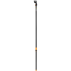 Fiskars Bypass Schneidgiraffe UP84, Gartenschere mit langem Stiel für hohe Äste.