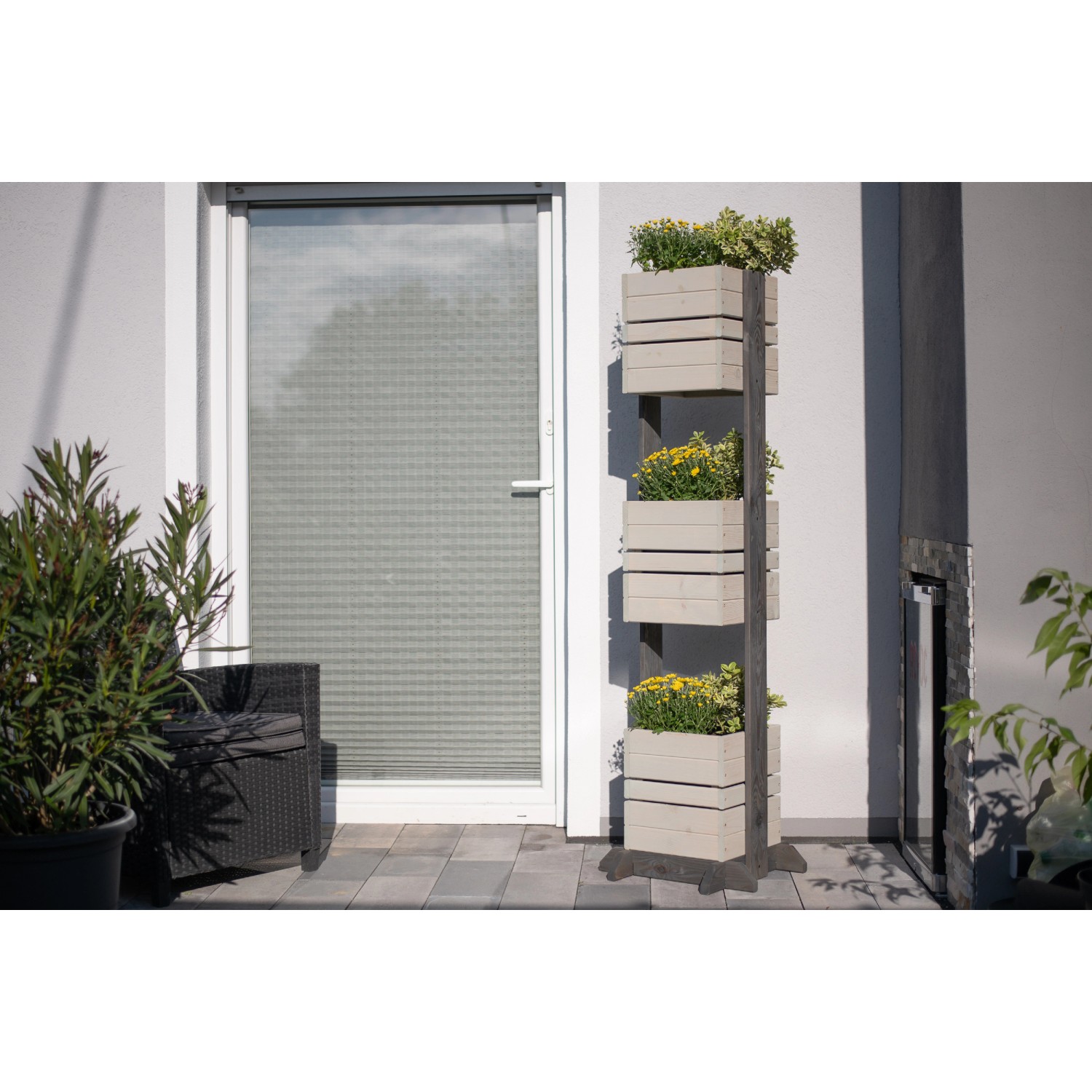 Westmann Pflanzkübel Holz Maja 50 cm x 170 cm x 50 cm Grau FSC® kaufen