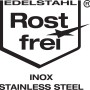 Symbol für "Edelstahl Rostfrei" für Wenko Wandregal Molinella.