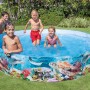 Intex Snapset Pool Coral Reef: Planschbecken mit Ozean-Motiv und spielenden Kindern.