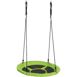 Grüne SwingKing Nestschaukel aus Leinwand, Ø 98 cm, für Rutschen & Schaukeln.