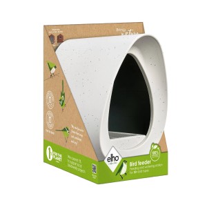 Elho Vogelfutterhaus Essential 18 cm Grau