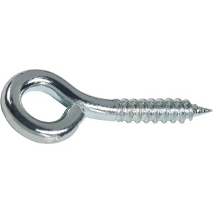 Verzinkte LUX Ringschraube (2,8x16 mm) mit Holzgewinde, 9er-Set für Befestigungen.