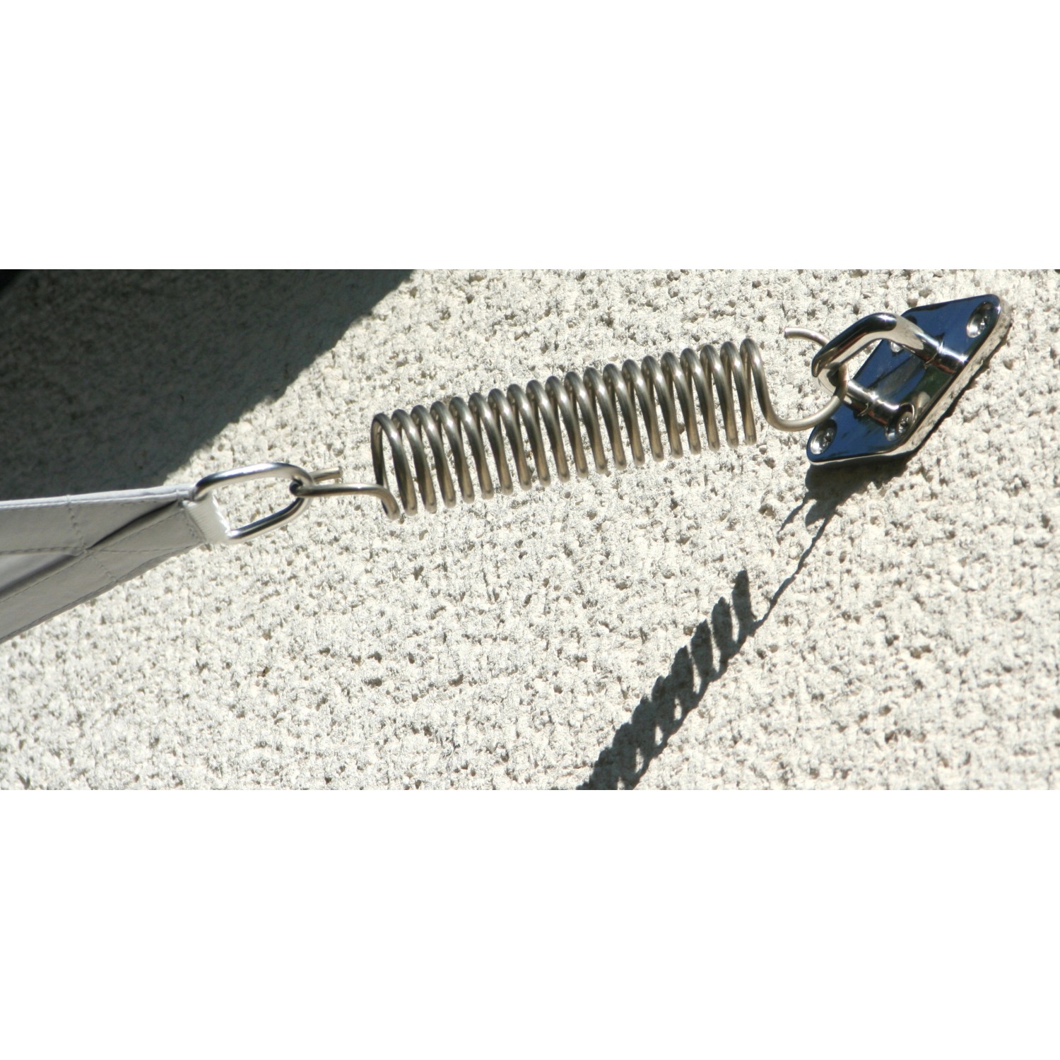 Floracord Zugfeder Größe 1 kurz, aus rostfreiem Stahl, für Sonnensegel Zubehör.