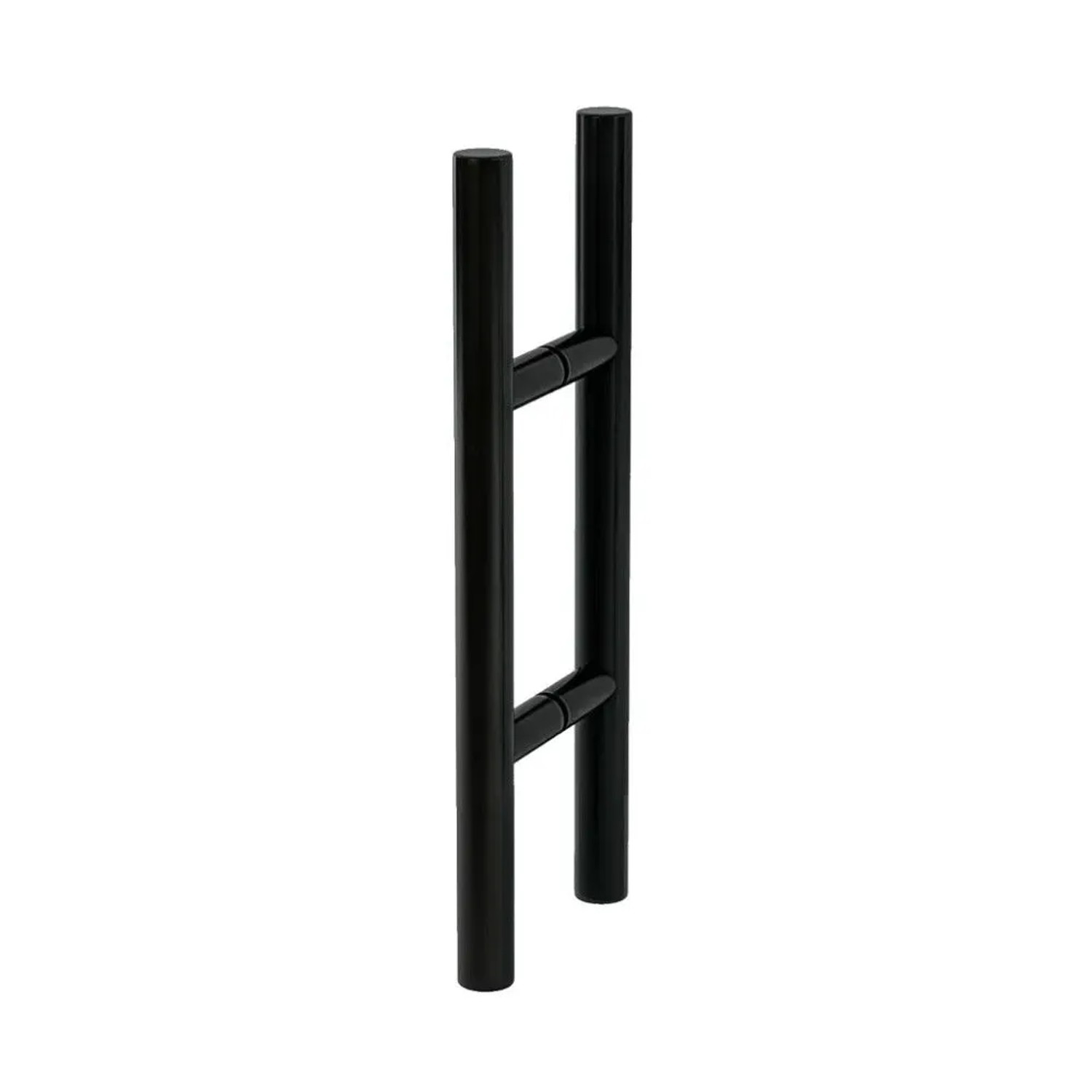 Levidor schwarzer Stangengriff für Glastür. Moderner Edelstahlgriff für Schiebetüren.