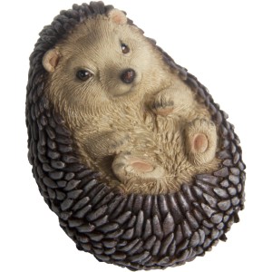 Liegende Deko-Figur Igel, 8 cm, für die Gartendekoration.