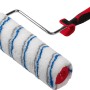 Dispersions-Farbwalze aus Polyester, 25 cm breit, mit rot-schwarzem Griff.