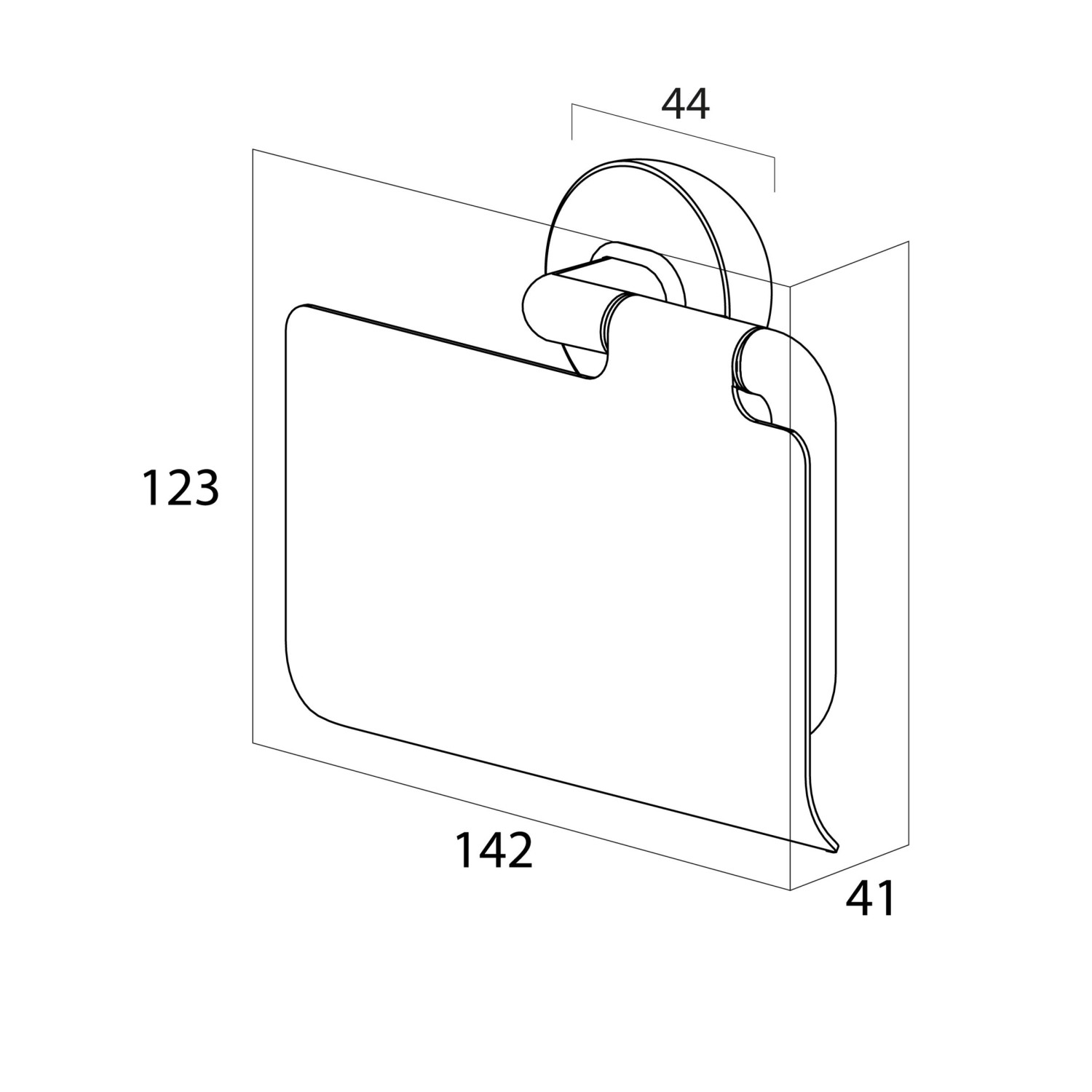 Tiger Impuls Toilettenpapierhalter Edelstahl Gebürstet - Modern Mit Deckel