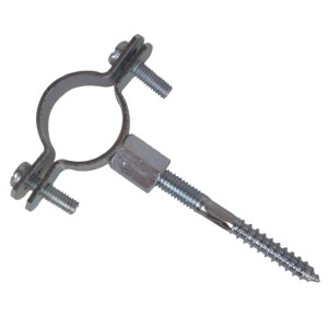 Kirchhoff Rohrschelle-Set, 2 Stück, mit Stockschraube M8 x 80 mm, Spannbereich 26-28 mm.