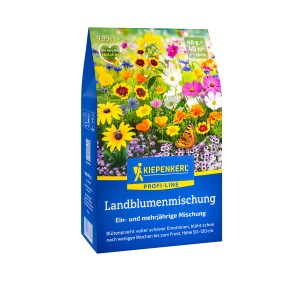 Kiepenkerl Profi-Line Landblumen-Mischung, 40g Packung mit bunten Sommerblumen.
