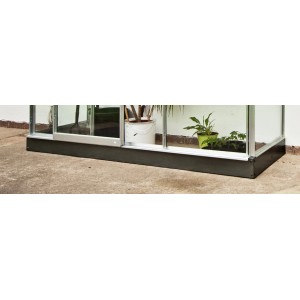 Halls Fundament für Gewächshaus Altan 3, Stahl, schwarz, für stabilen Aufbau des Gewächshauses.