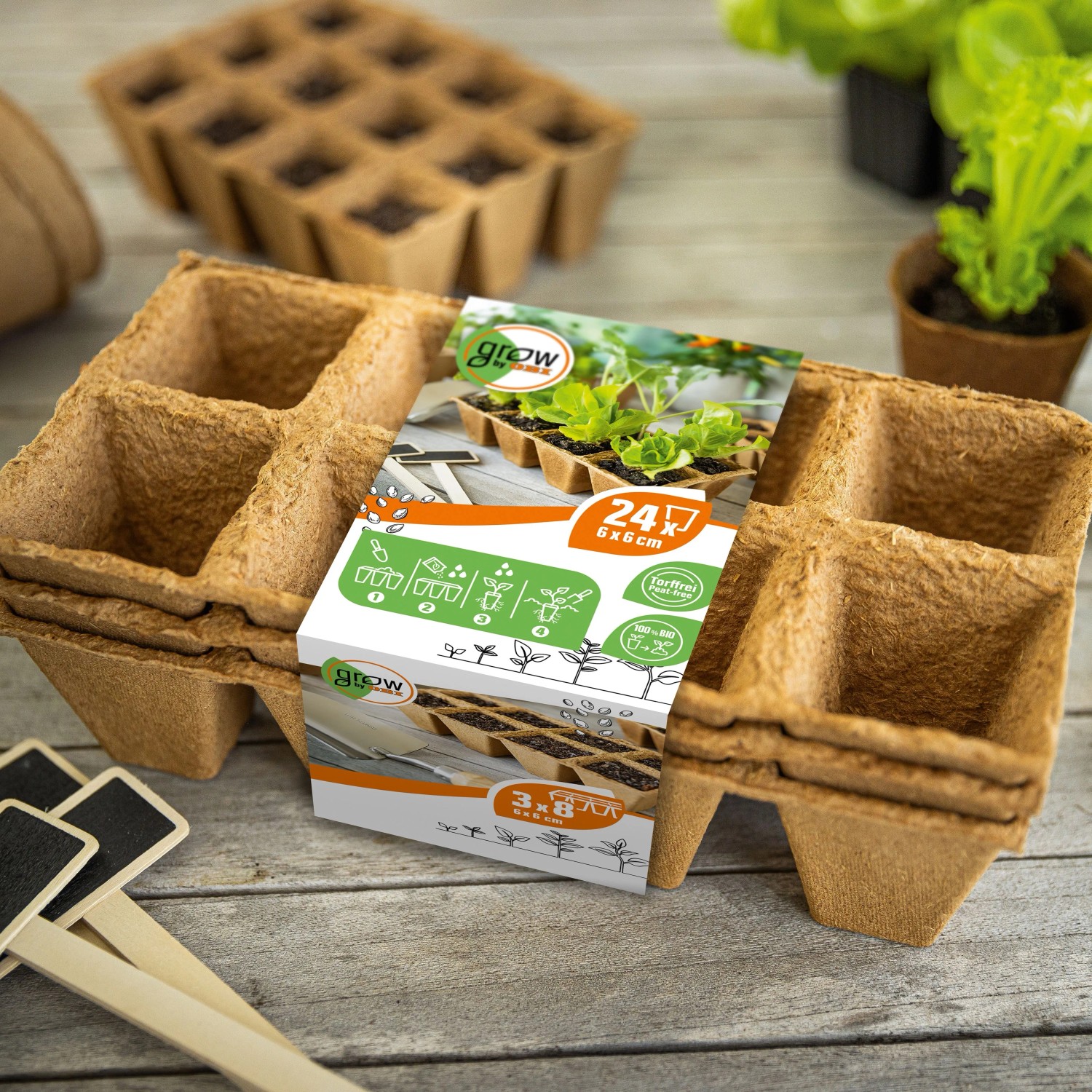 Anzuchttöpfe eckig 6 cm x 6 cm 24 Stück_4