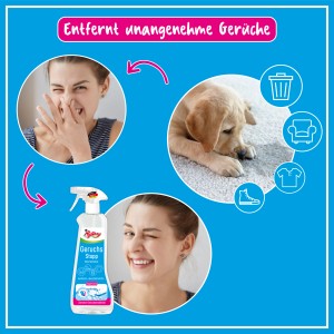 Poliboy Geruchsstopp 500ml: Reinigungsmittel gegen schlechte Gerüche auf Textilien und Oberflächen.