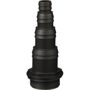 Schwarzer Ubbink Schlauchanschluss für Teichpumpen, passend für Cascademax 9000.