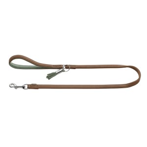 Hunter Führleine Portofino 15 mm x 110 cm Taupe/Türkis