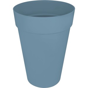 Blauer Elho Blumentopf Loft Urban, hoch, Ø 35 cm. Pflanzsäule für Innen- und Außenbereich.
