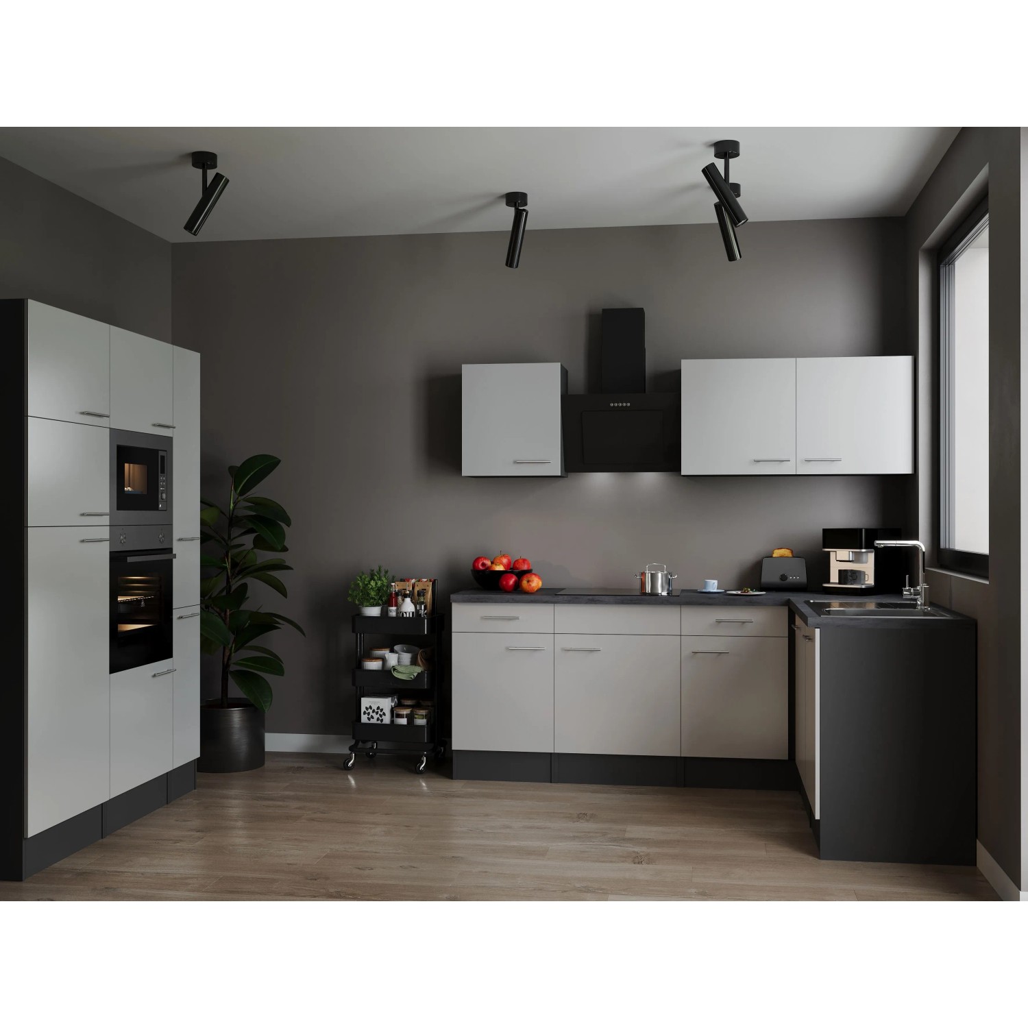 Respekta Winkelküche Oliver 370 cm Weiß_5