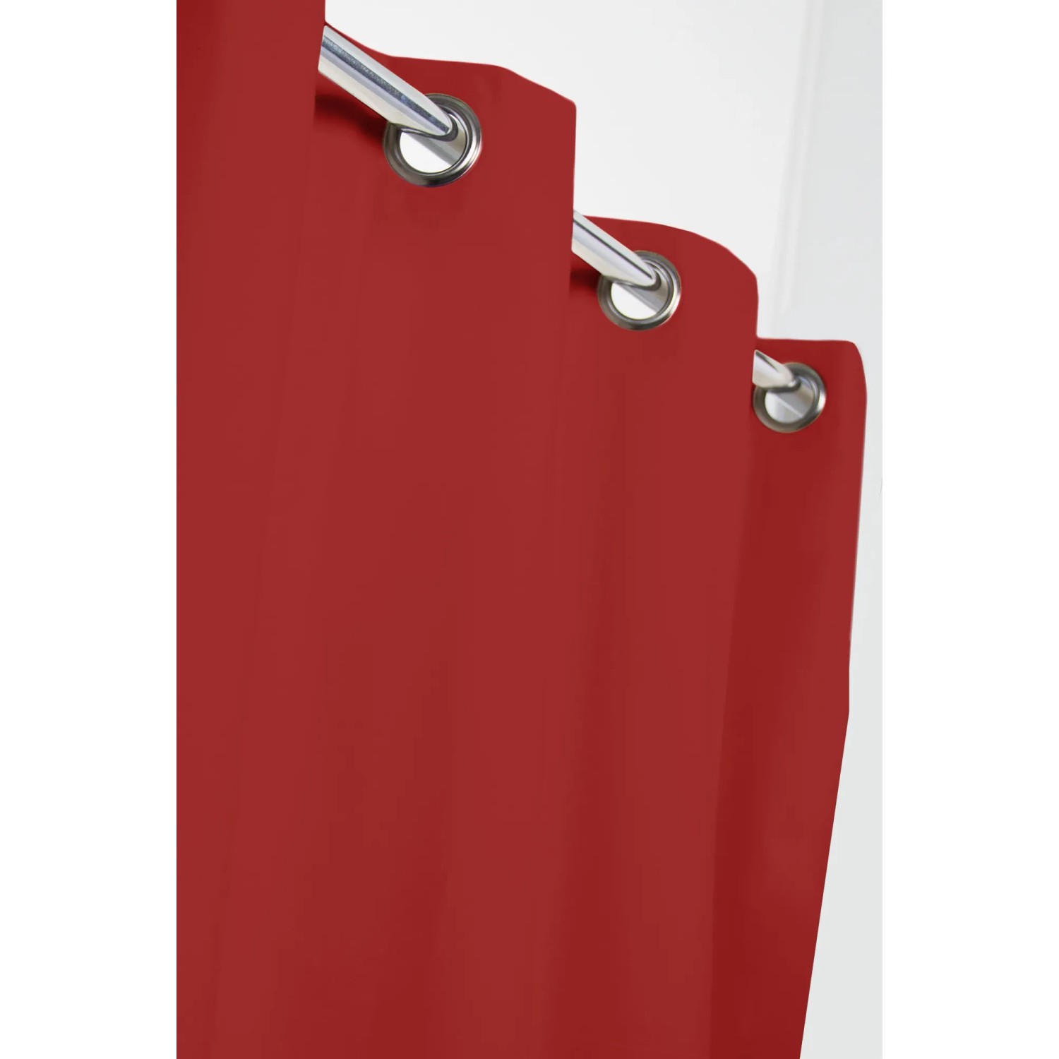 Roter Moondream Verdunklungsvorhang (250x135 cm) mit Ösenaufhängung für Fenstervorhänge.