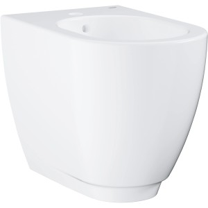 Grohe Essence Standbidet in Alpinweiß mit Überlauf und PureGuard Oberfläche.