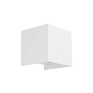 Weiße EGLO LED Außenwandleuchte RINCINE mit Sensor, 100x100mm, 4000K, 270lm.