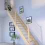StarWood Treppe Korfu Fichte Gerade Holz-Design-Geländer Links_5
