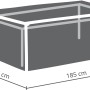 Perel Schutzhülle für Gartentische bis 180 cm, 75x105x185 cm, aus Polypropylen-Gewebe.