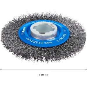 Bosch X-Lock Scheibenbürste Clean for Metal gewellter Draht
