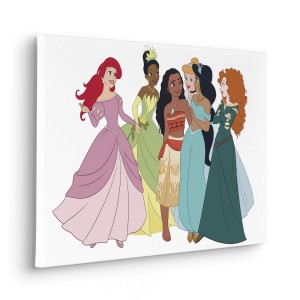 Komar Keilrahmenbild Disney Princesses Together Bunt