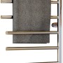 Nordholm Designheizkörper Shift, Edelstahl hochglanz mit Handtuch. Heizkörper mit schwenkbaren Elementen.