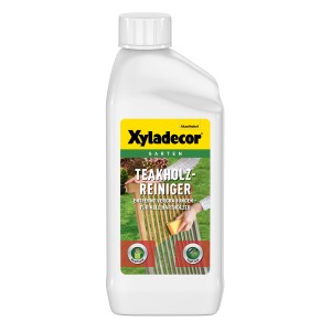 Flasche Xyladecor Teakholz-Reiniger 750ml für Gartenmöbel und Hartholz.