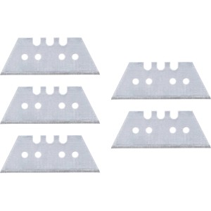 LUX Ersatzklingen Trapez Comfort, 5 Stück, 0,5 mm stark, für Messer. Schneiden Pappe, Teppich, PVC.
