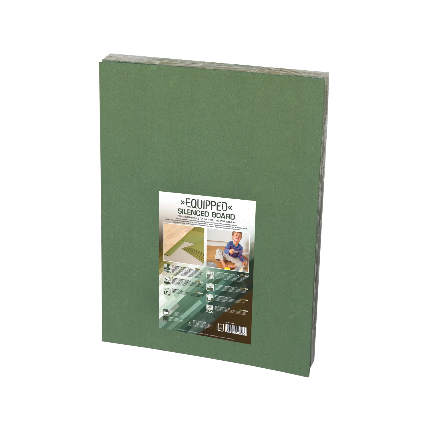 Equipped Trittschalldämmung 1004 für Laminat 7 m² Stärke 4 mm Olivengrün