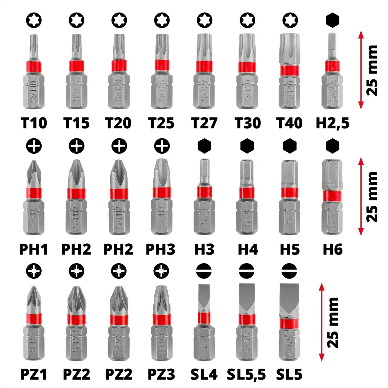 Einhell Ratschen Bit Set 37tlg L CASE_12