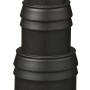 Schwarzer Ubbink Schlauchanschluss für Teichpumpen und Filter.