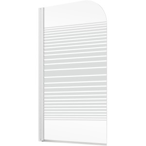 Schulte ExpressPlus Badewannenaufsatz mit Querstreifen, 140x80cm, Alpinweiß