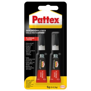 Pattex Sekundenkleber-Set Flüssig  2,5 g Farblos 2 Stück