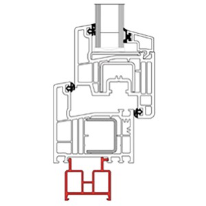KM Meeth Fensterbankanschlussprofil Weiß 40 x 138 x 1400 mm