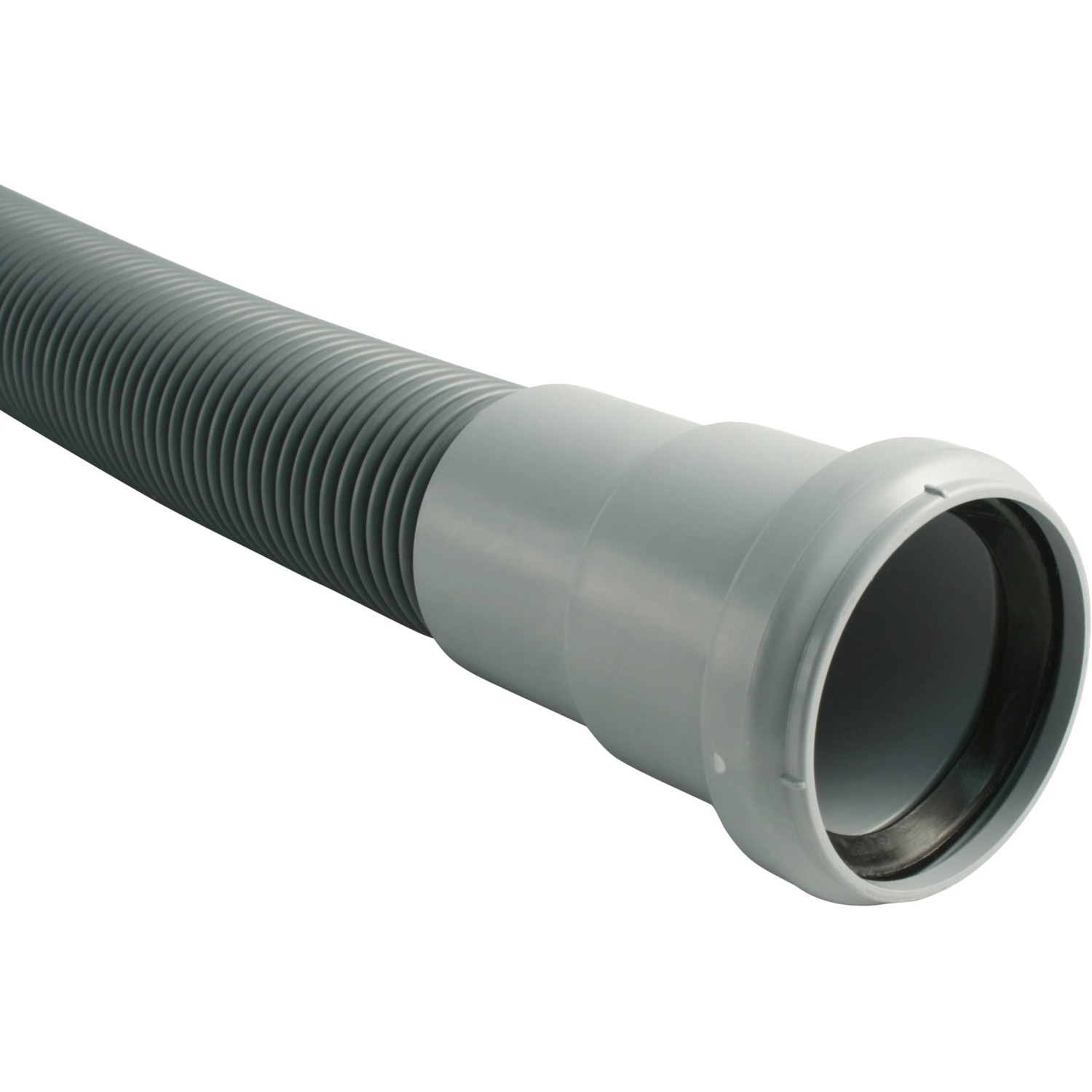 Grauer Marley HT-Flexschlauch, 75 cm, DN 50, flexibles Anschlussrohr für Abwasser.