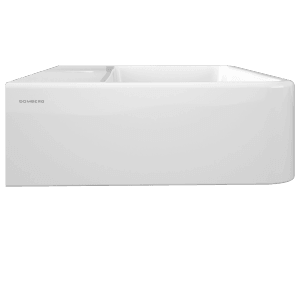 Domberg Handwaschbecken DB2006, 38,5x26 cm, in Weiß. Ideal für kleine Bäder und Gäste-WCs.