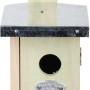 Esschert Design Nistkasten für Zaunkönige, aus hellem Holz mit Metalldach, 25x11 cm.