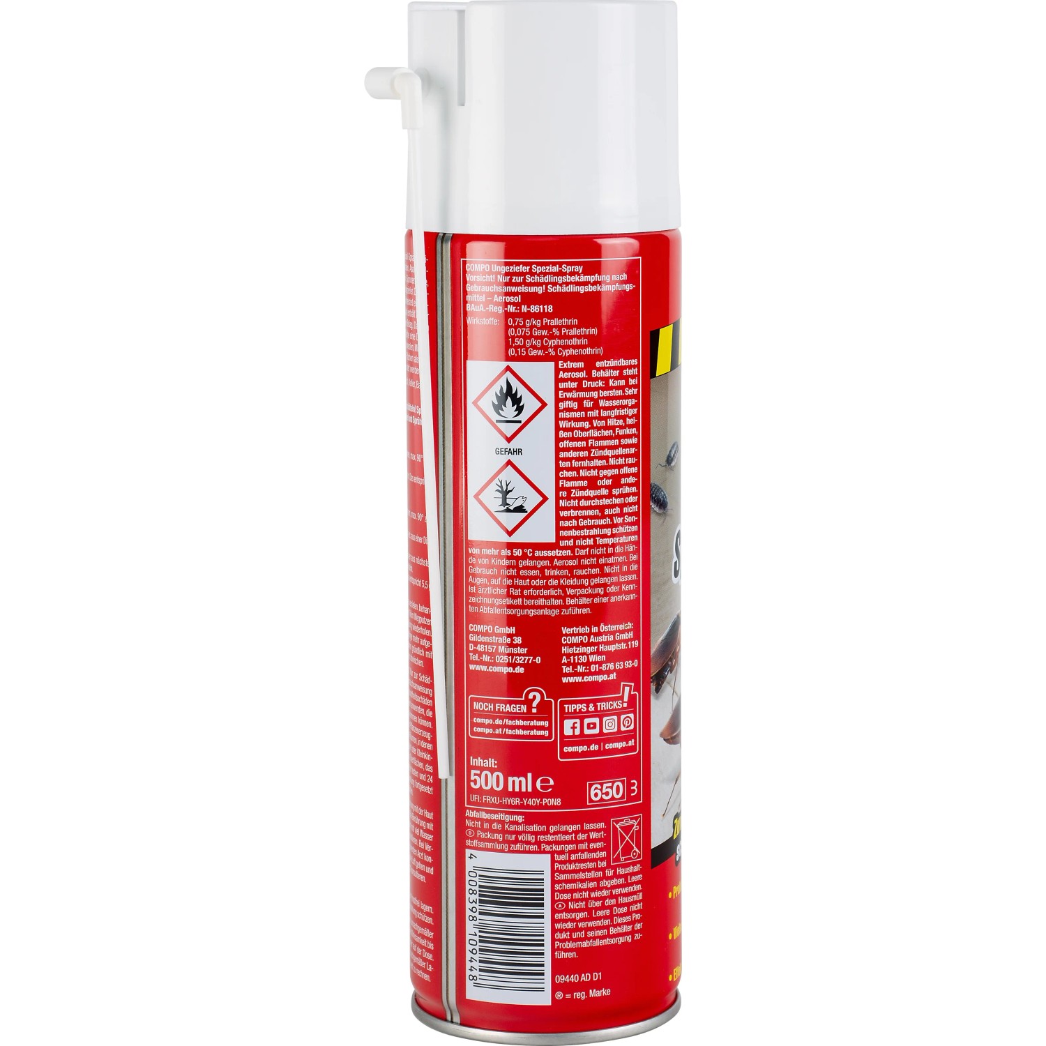 Compo Ungeziefer Spezial-Spray N 500 ml kaufen bei OBI